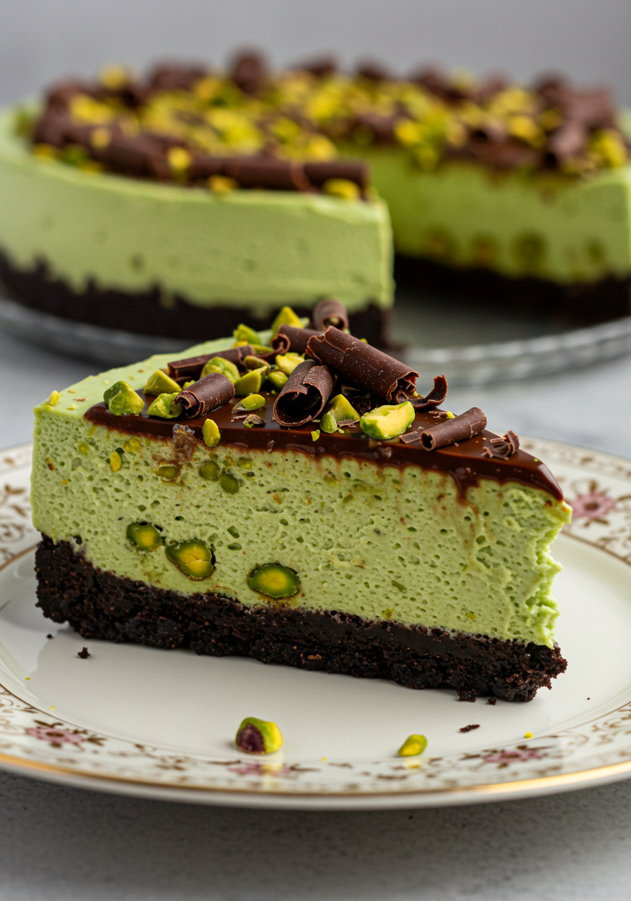 Luxuriöse Pistazien Schokoladen Torte - kochemitmir
