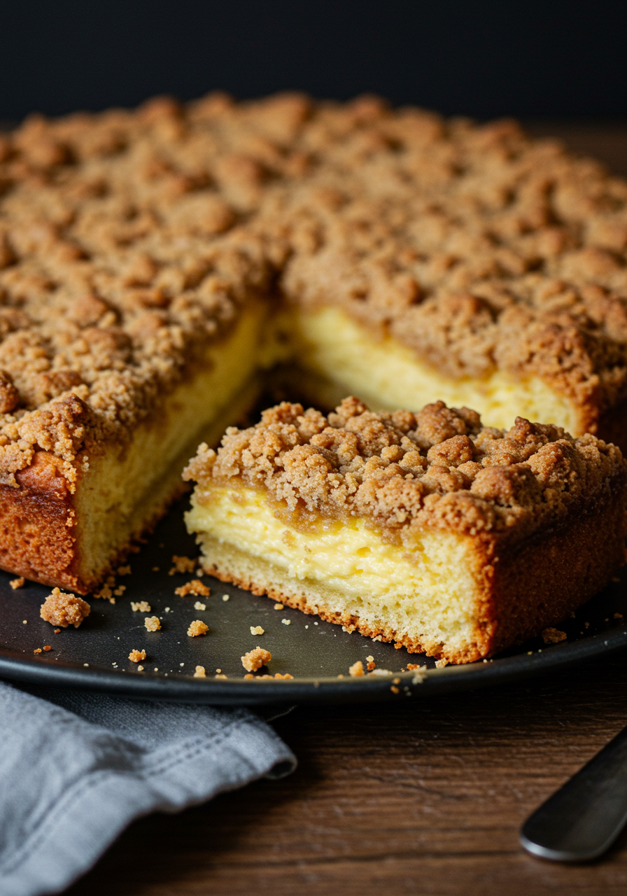 Streuselkuchen mit Pudding - kochemitmir