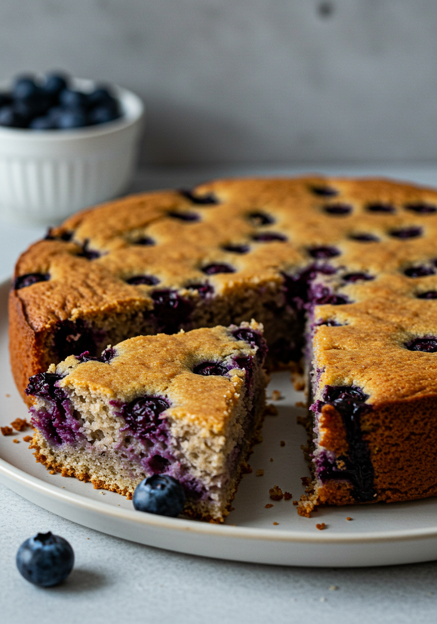 Gesunder Kuchen mit Heidelbeeren - kochemitmir