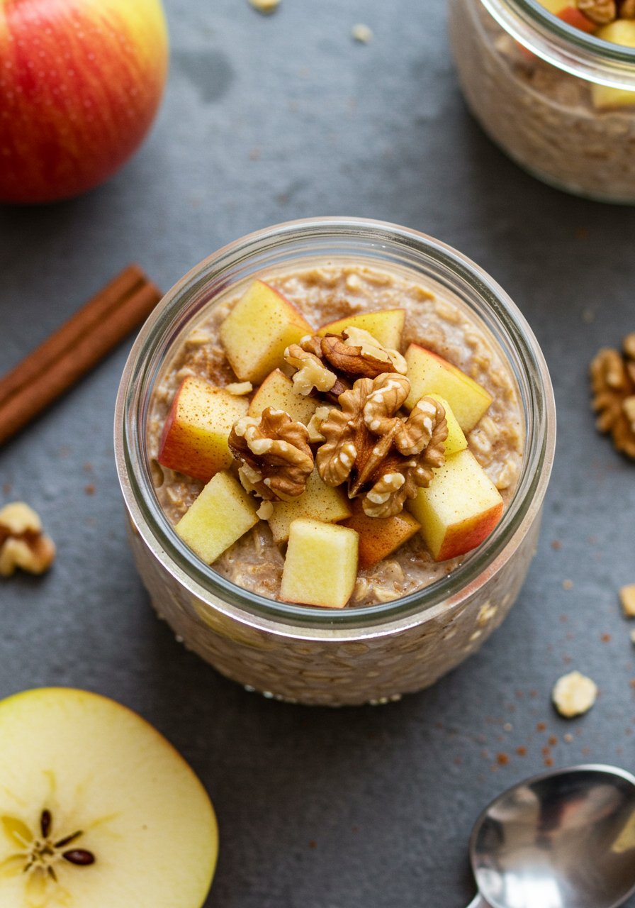 Apfel-Zimt Overnight Oats - kochemitmir
