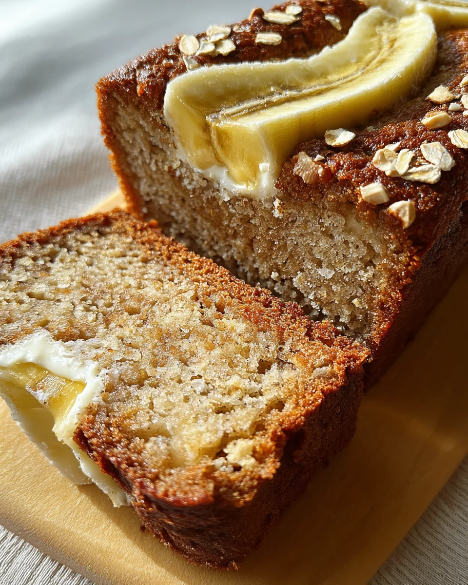 Bananenbrot mit Quark