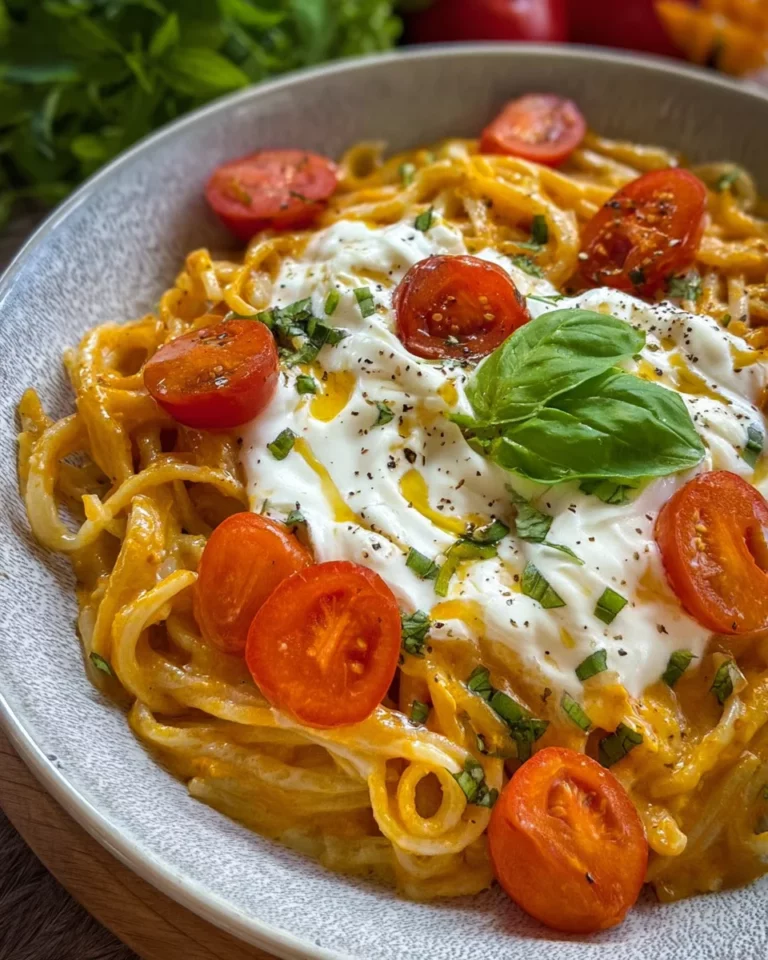 Burrata Pasta mit Kirschtomaten