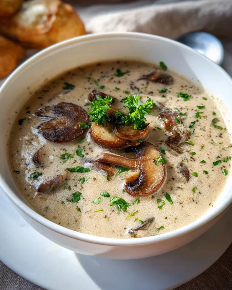 Champignonsuppe – ganz einfaches Rezept