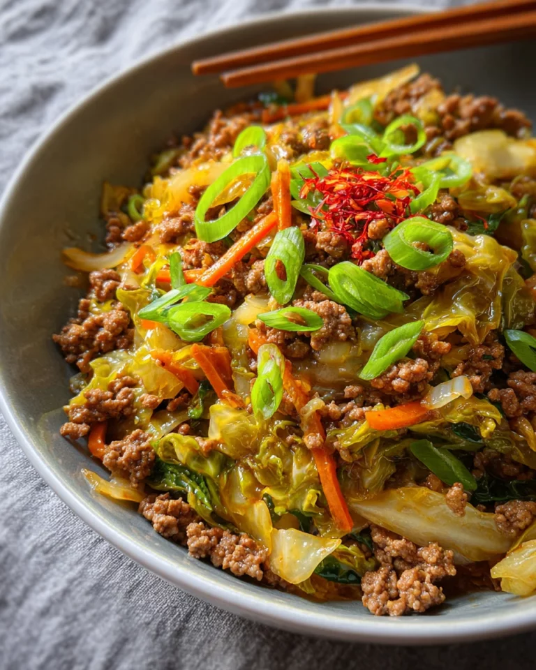 Chinakohl mit Hackfleisch