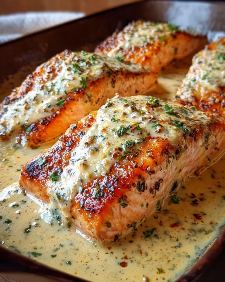 Cremiges Lachsfilet aus dem Ofen