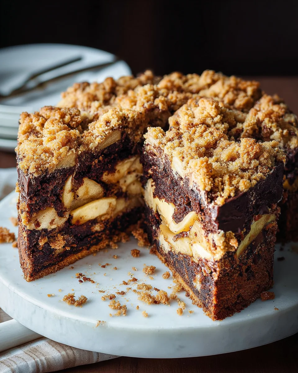 Dreifacher Kuchengenuss: Schoko, Apfel & Streusel vereint