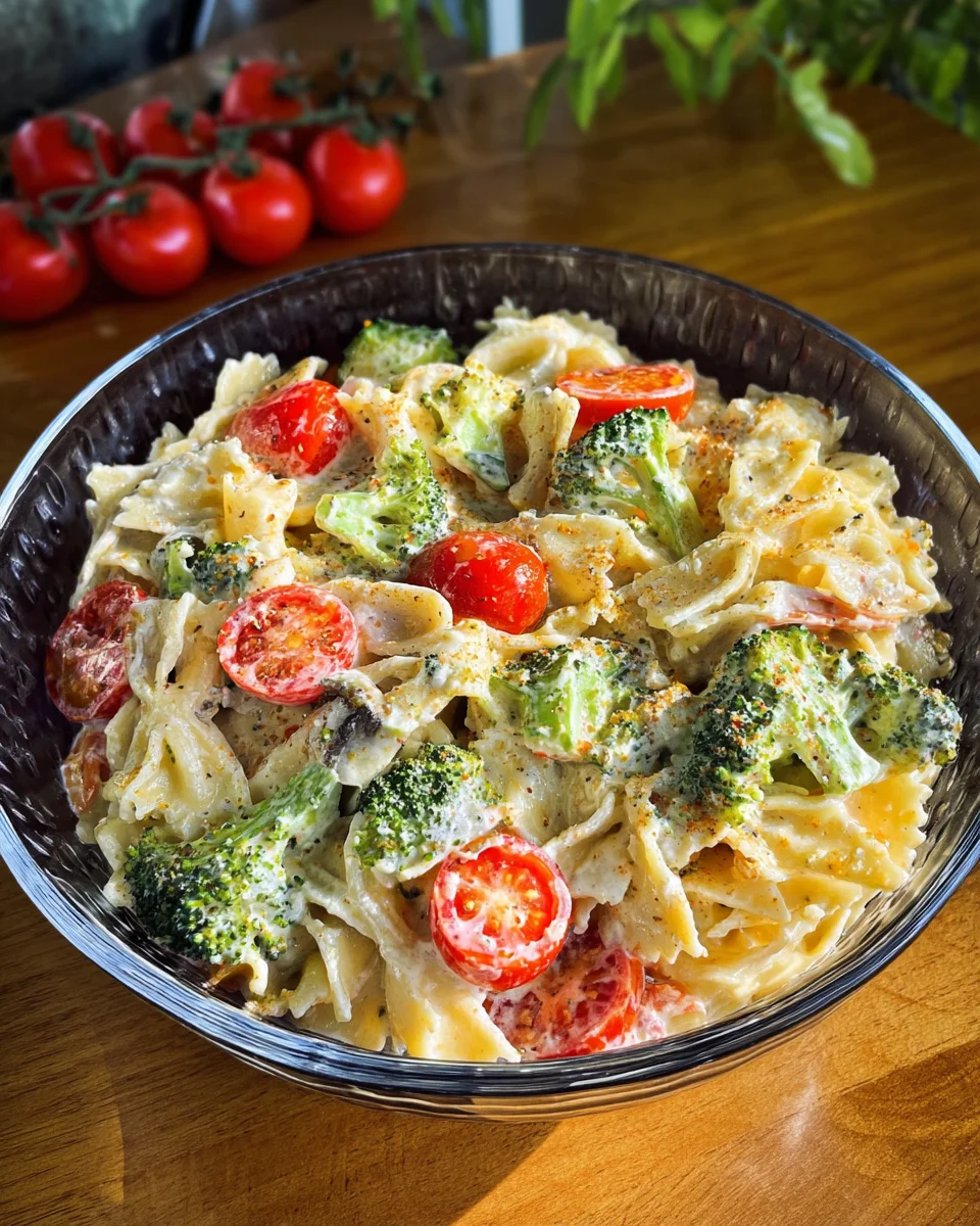 Feta Pasta mit Brokkoli und Tomaten