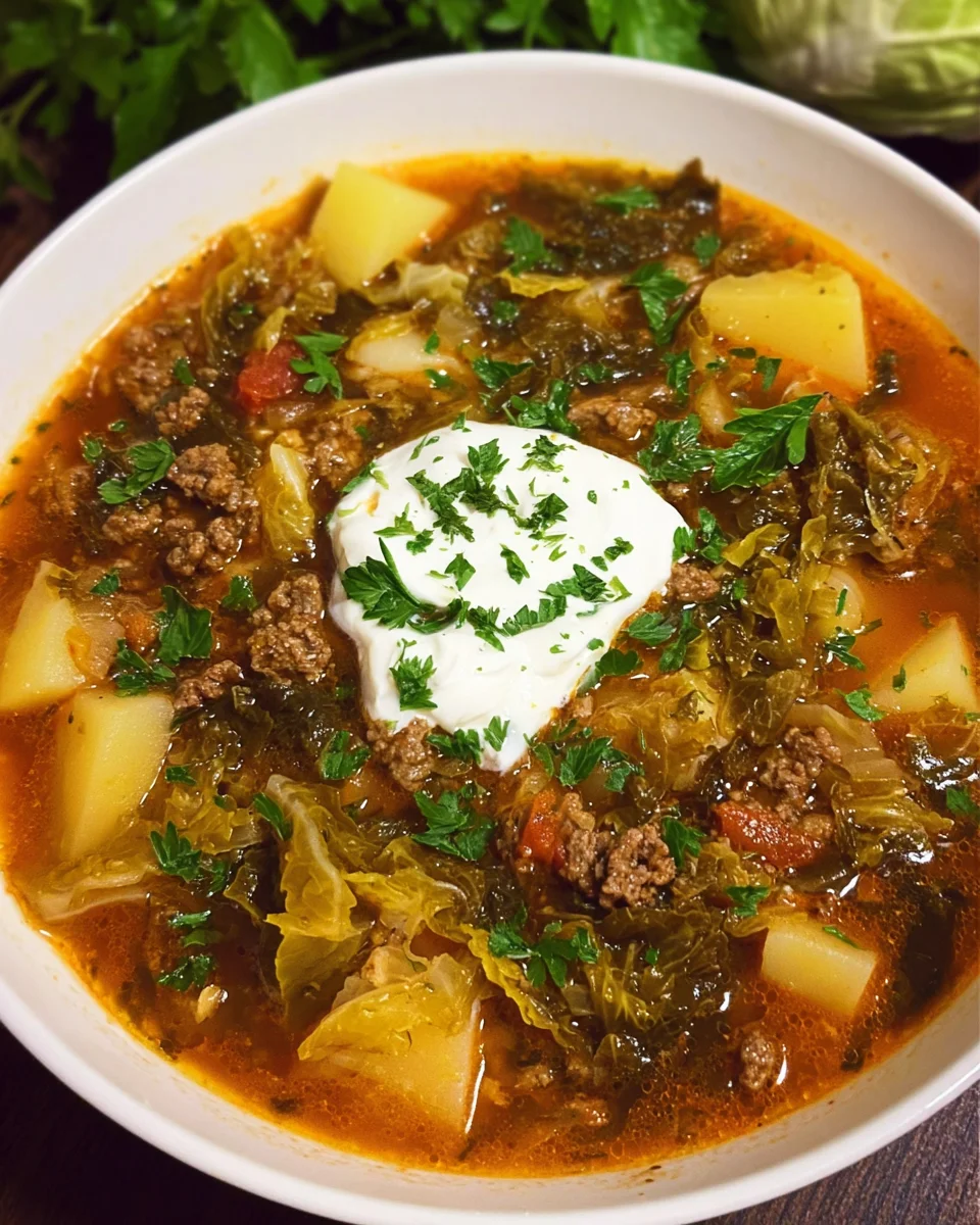 Hackfleisch-Spitzkohl-Kartoffel-Eintopf
