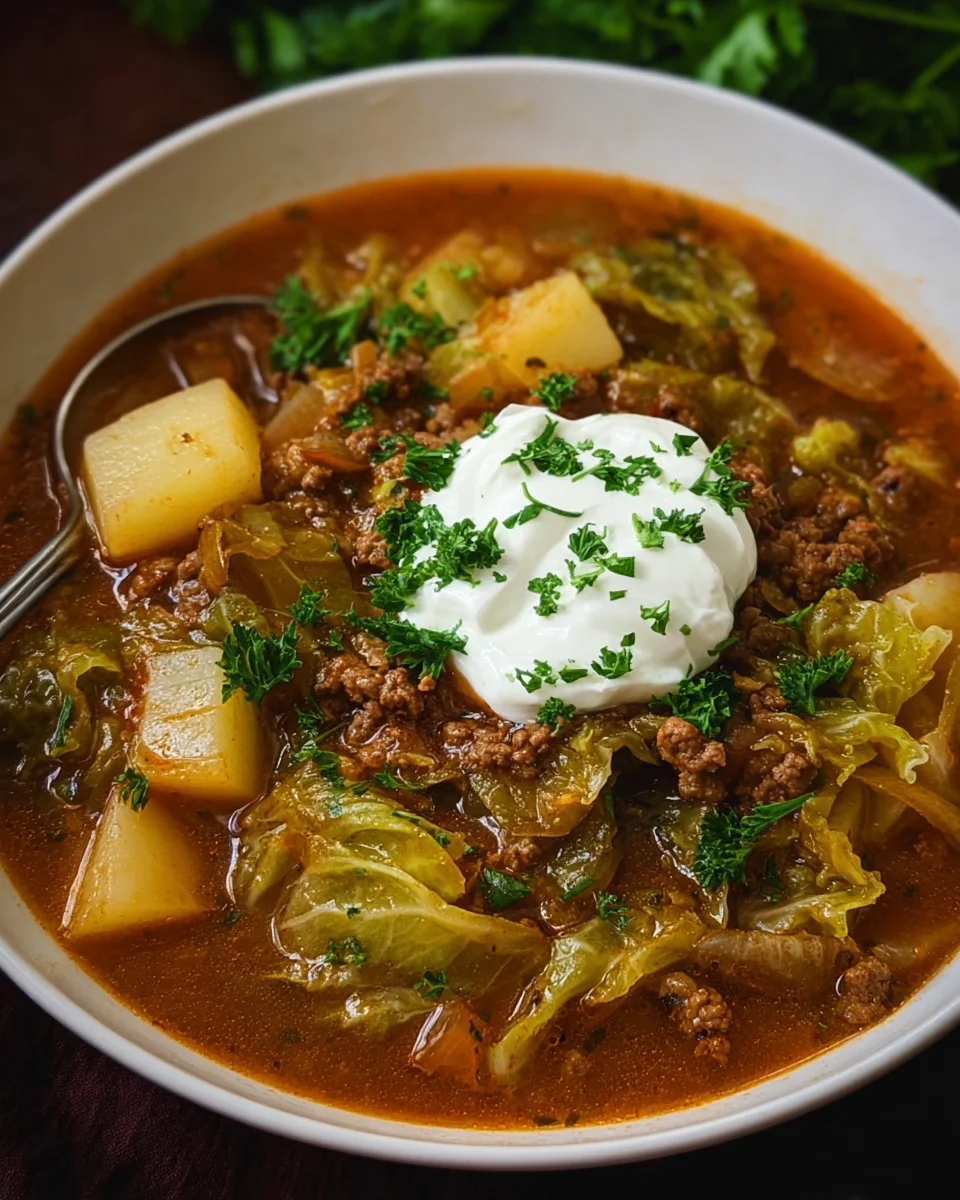 Hackfleisch-Spitzkohl-Kartoffel-Eintopf