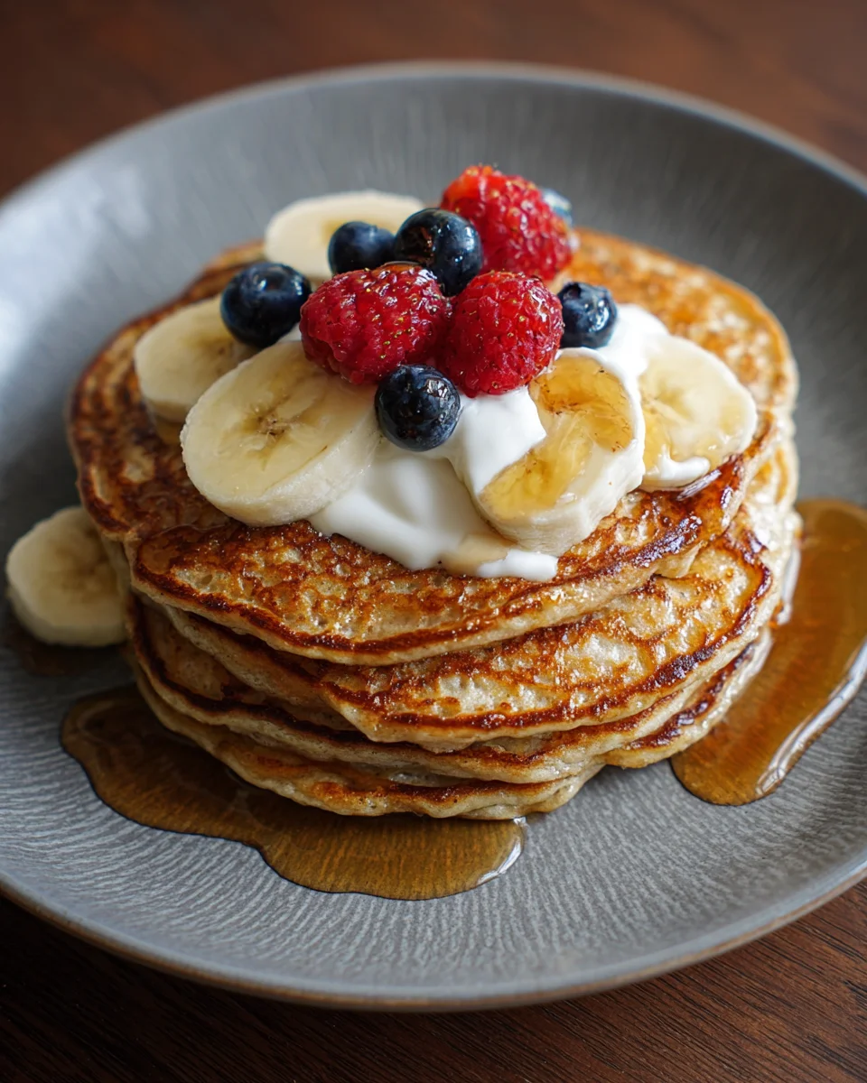 Haferflocken Bananen Pfannkuchen