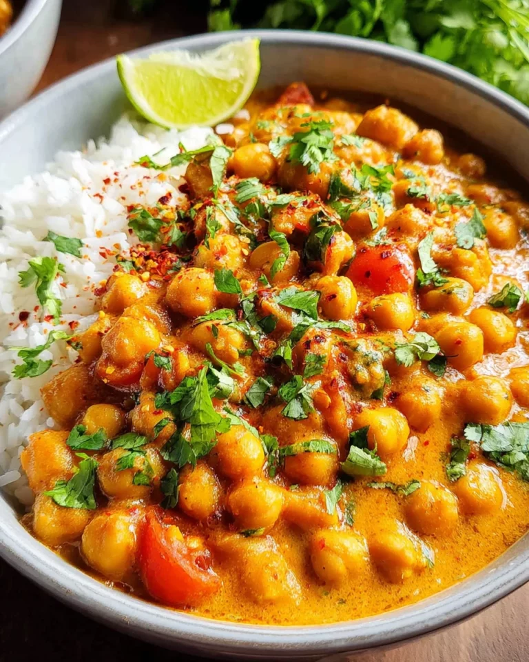 Kichererbsen-Curry mit Kokosmilch