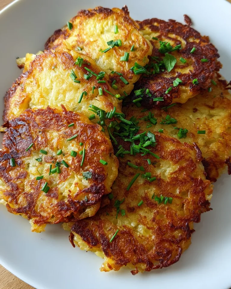 Knusprige und goldbraune deutsche Kartoffelpuffer