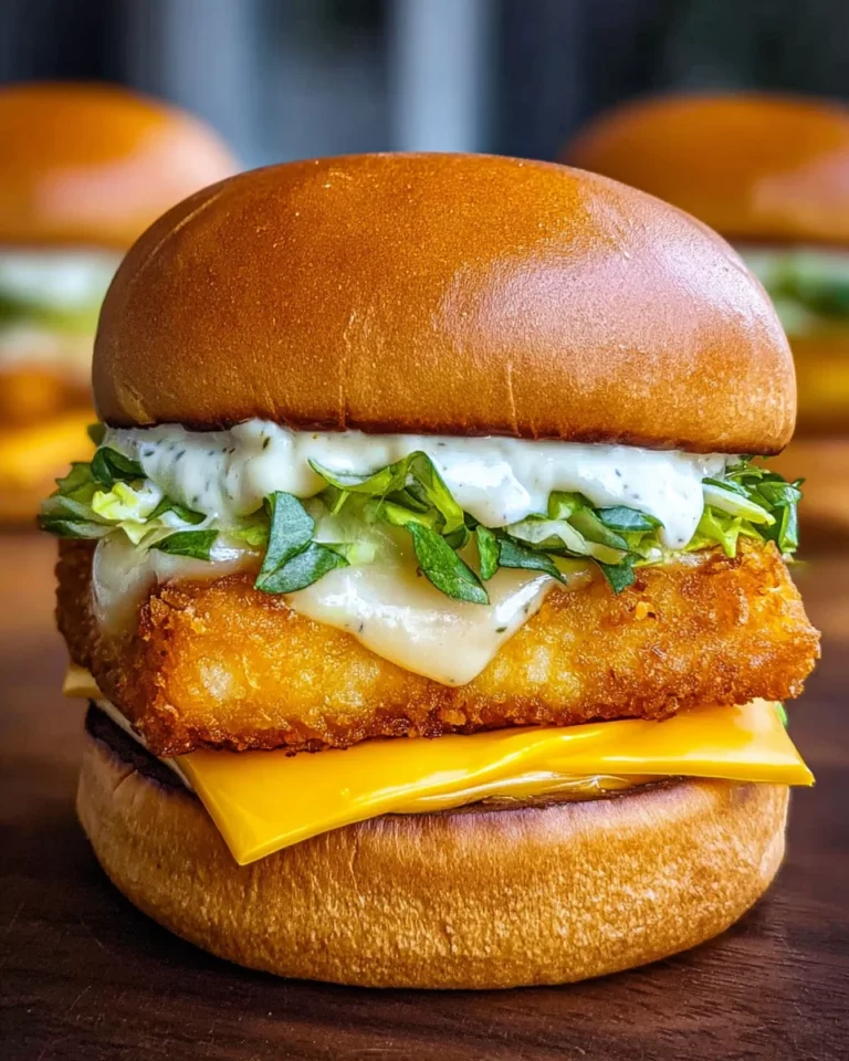 Knuspriger Burger mit Fisch