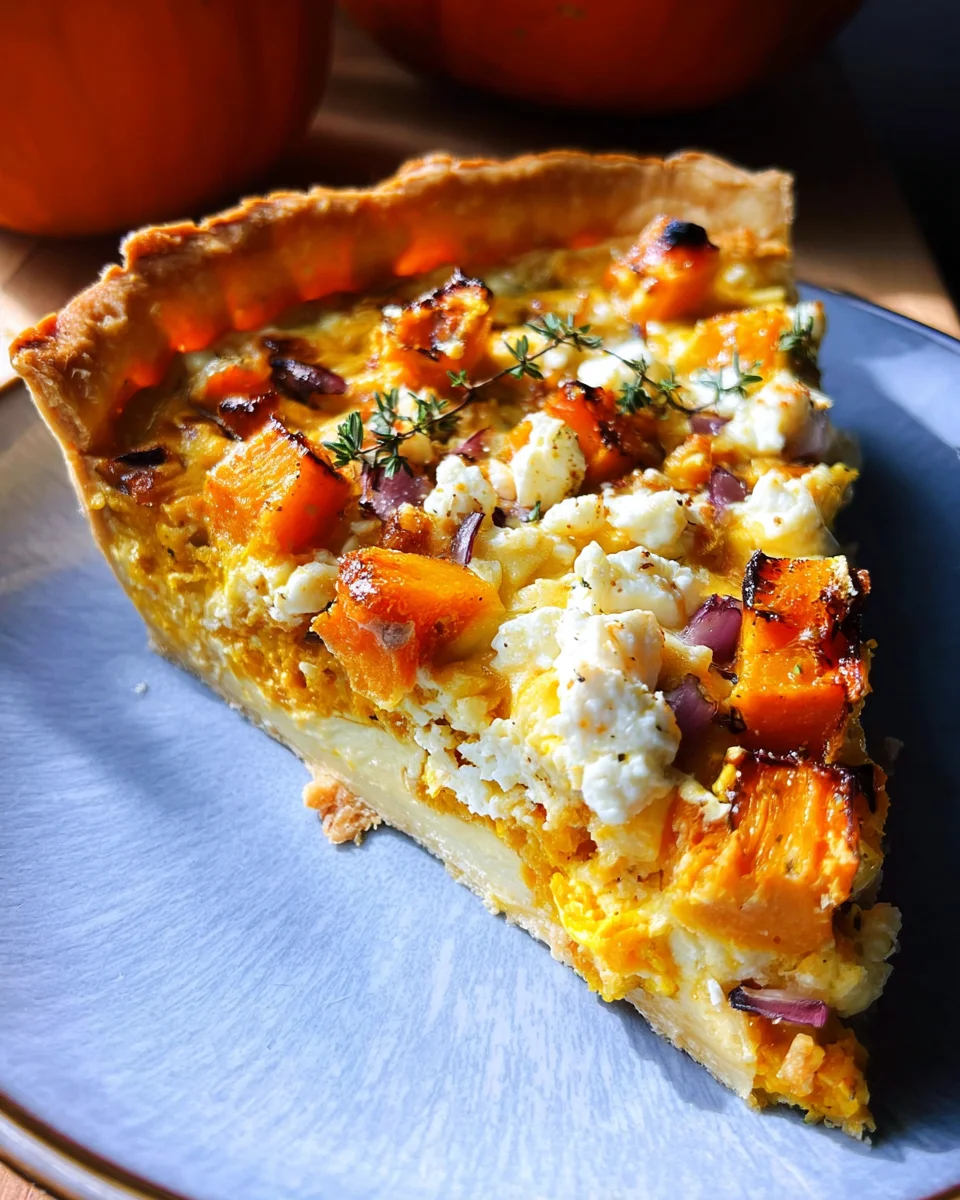 Kürbis-Quiche