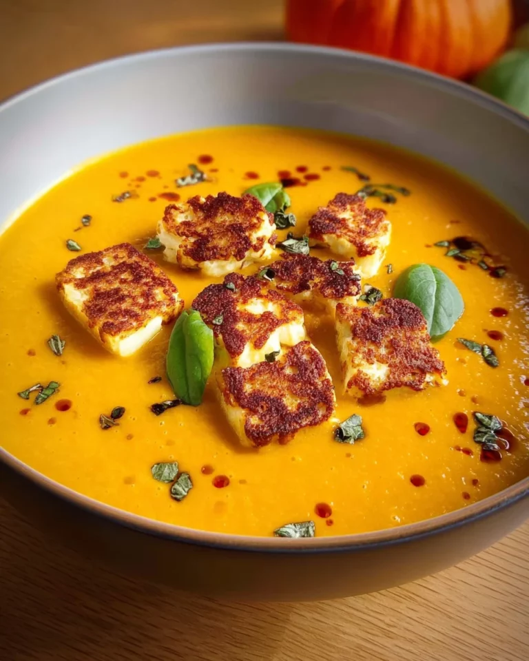 Kürbissuppe mit Halloumi: 8 Zutaten zum Glück
