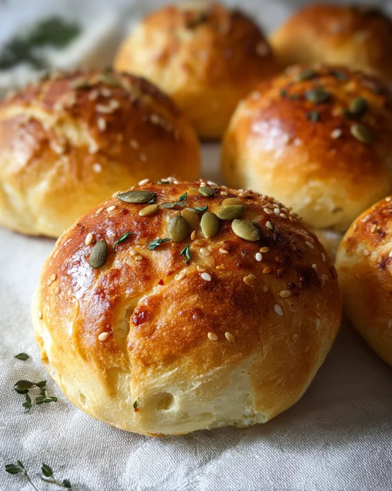 Low Carb Brötchen mit Hüttenkäse