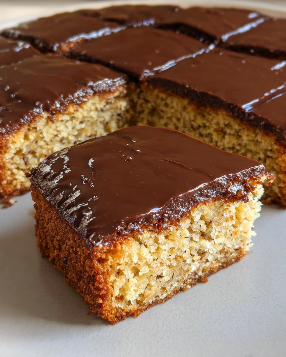 Mandelkuchen mit Schokoglasur (glutenfrei)