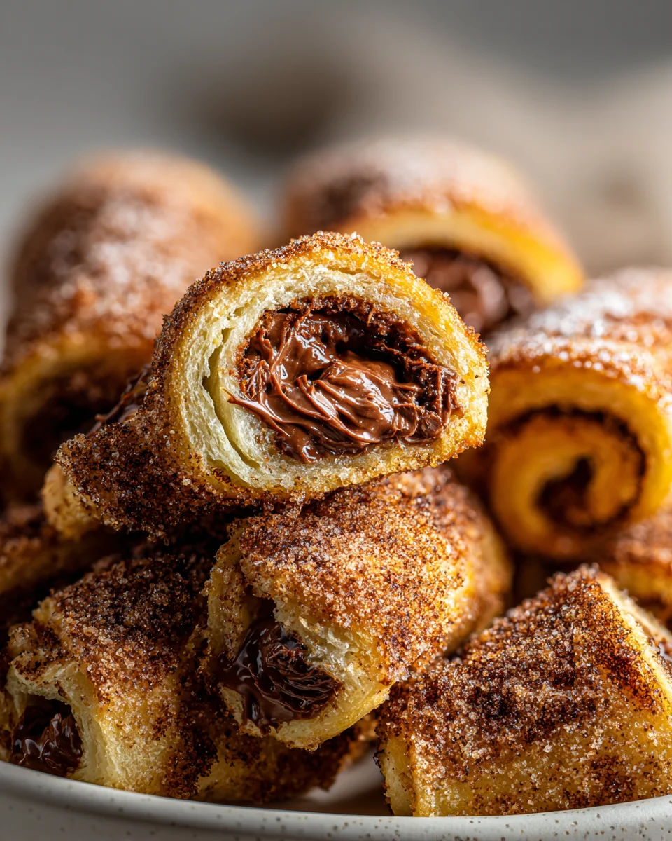 Nutella-Zimt-Toast-Rollen