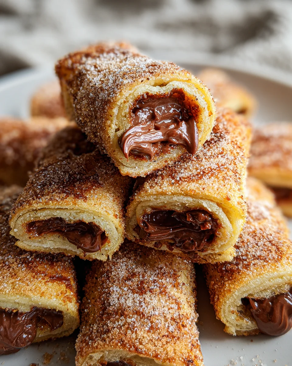 Nutella-Zimt-Toast-Rollen