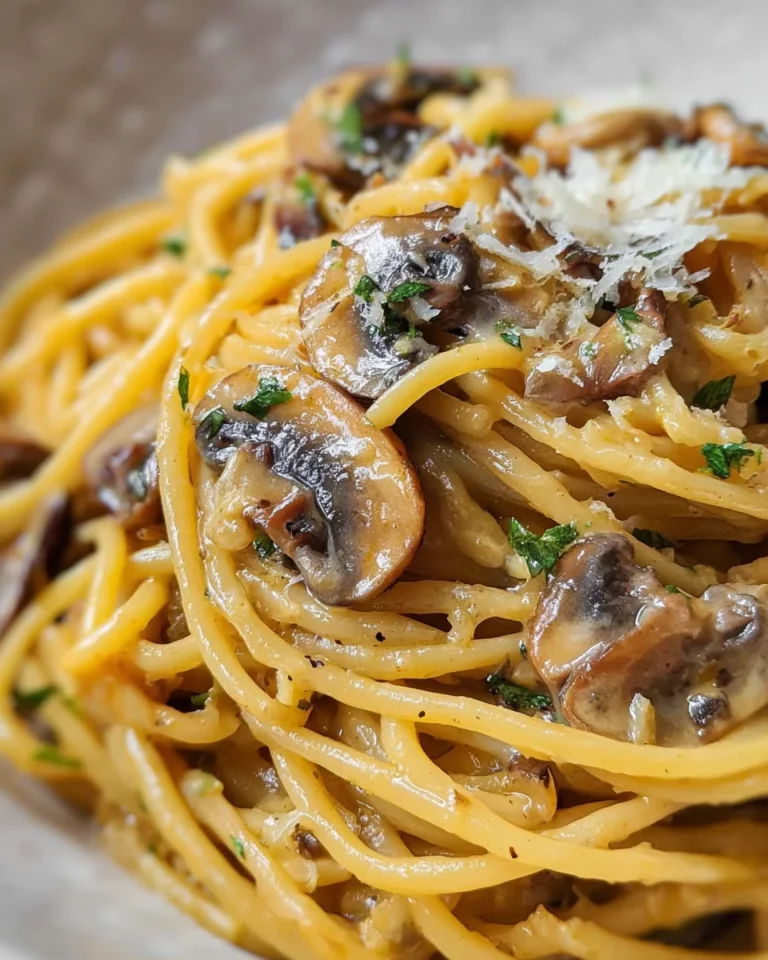 One-Pot-Spaghetti mit Champignons