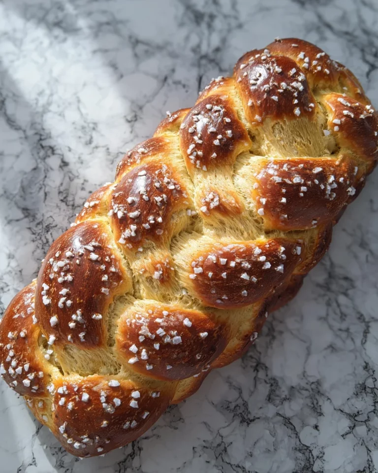 Osterzopf mit vier Strängen