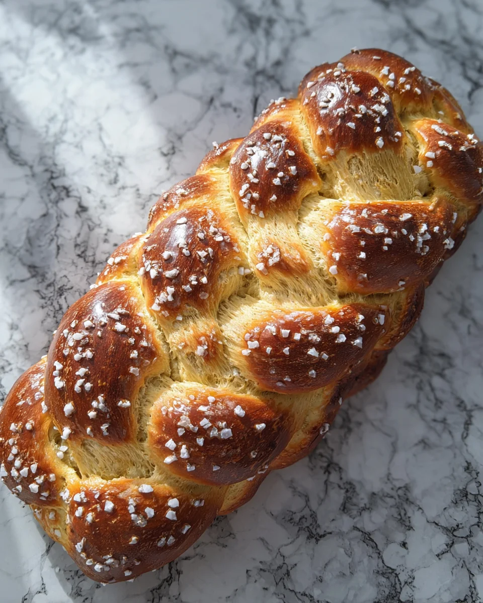 Osterzopf mit vier Strängen