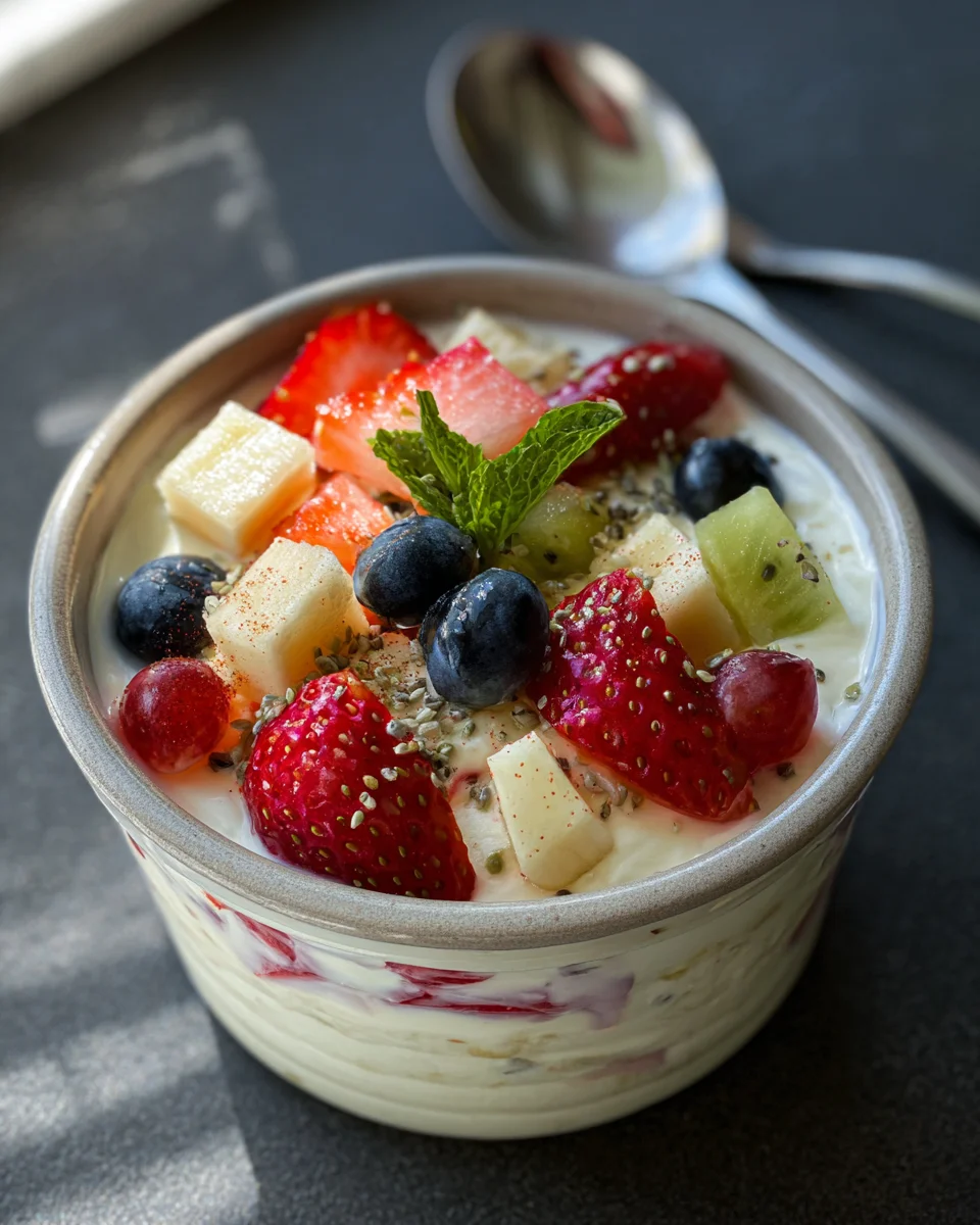 Quark mit Obst