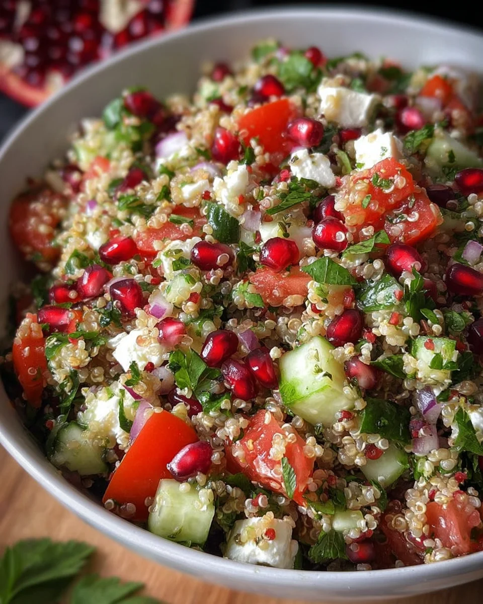 Quinoa Salat mit Feta