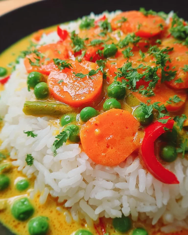 Reis mit Gemüse-Frischkäse-Sauce