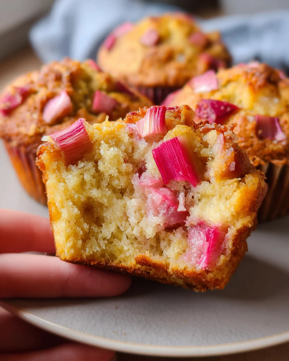Rhabarber-Muffins super saftig