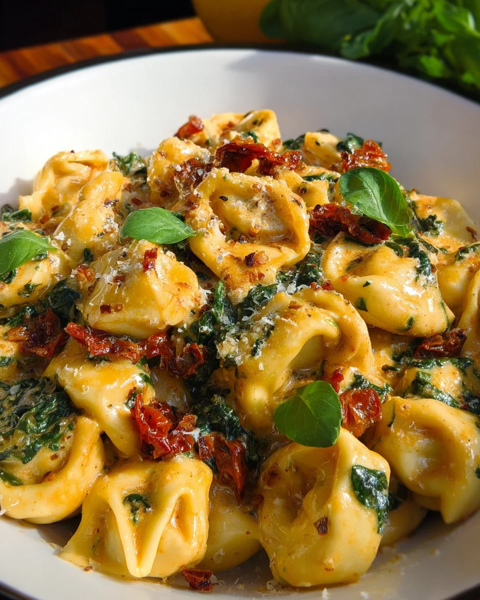 Schnelles Tortellini Rezept mit getrockneten Tomaten