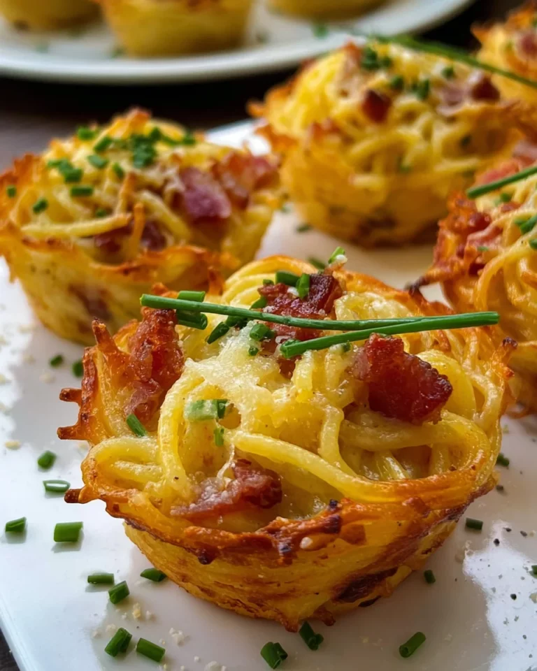 Spaghetti Carbonara Muffins
