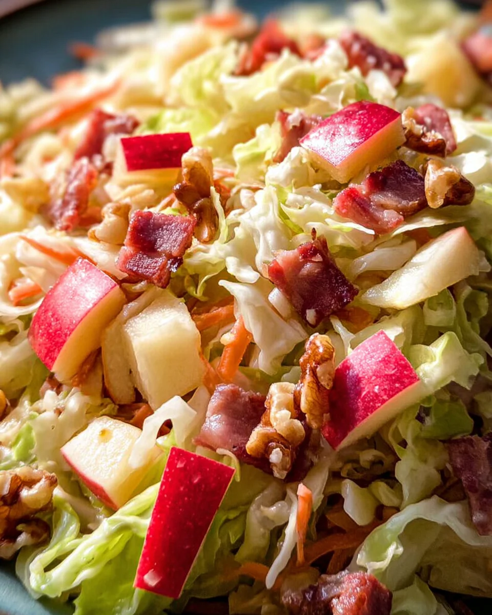 Spitzkohl-Apfel-Walnuss-Salat