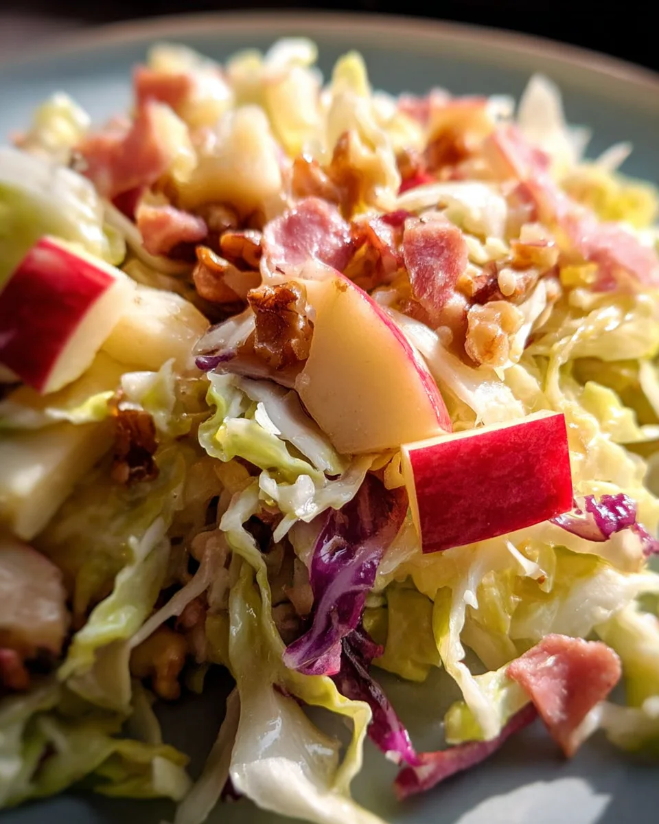 Spitzkohl-Apfel-Walnuss-Salat
