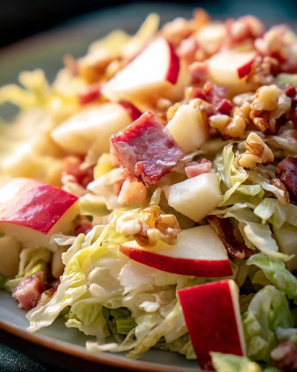 Spitzkohl-Apfel-Walnuss-Salat