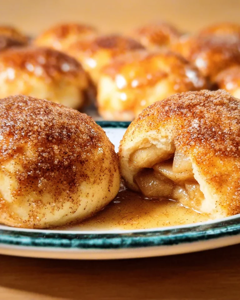Süße Apfel-Ofenknödel mit Zucker-Zimt-Topping