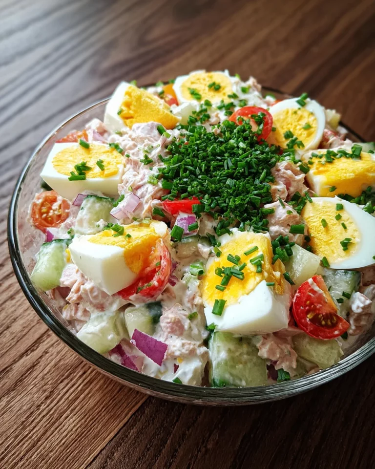 Thunfischsalat mit Ei und Joghurt