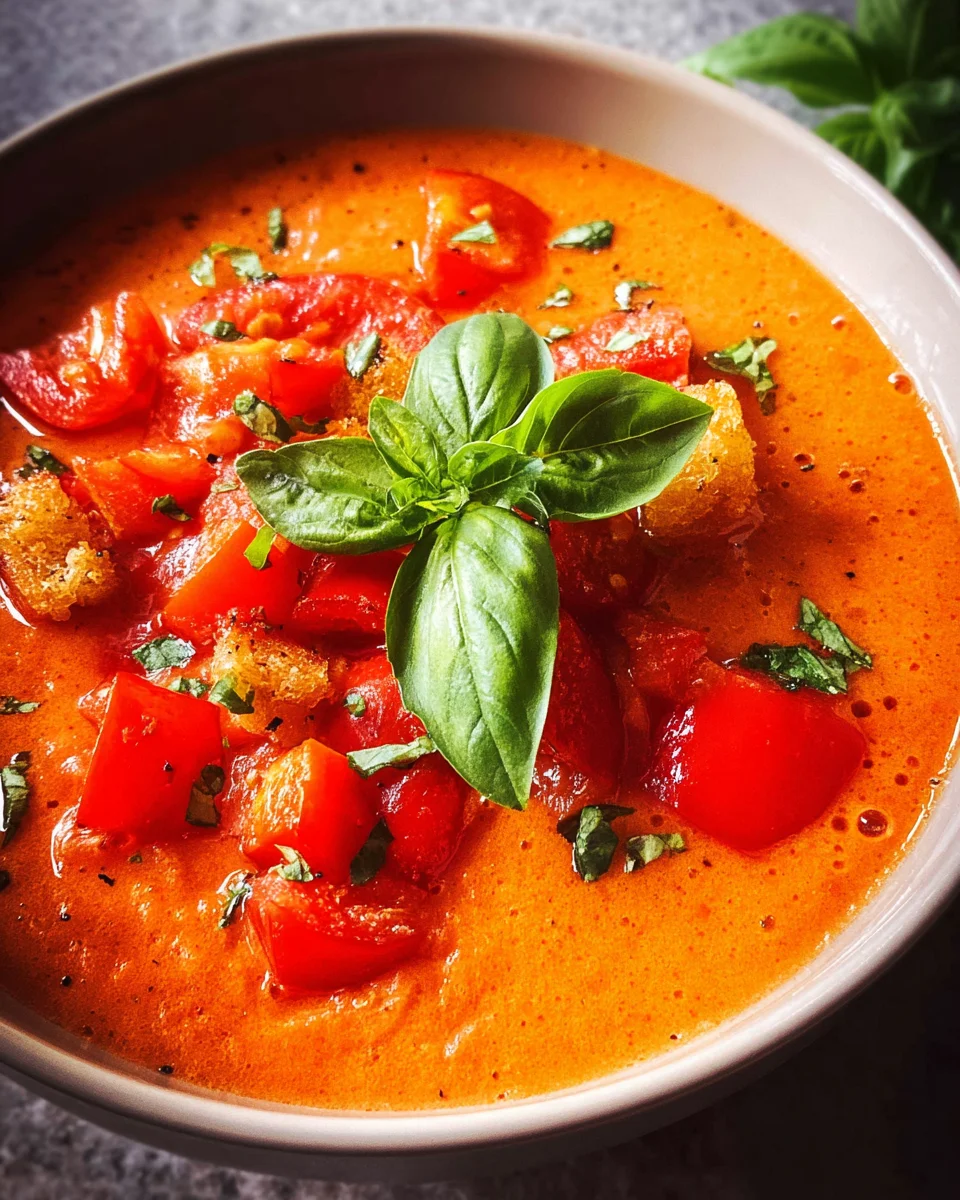 Tomaten-Paprika-Suppe