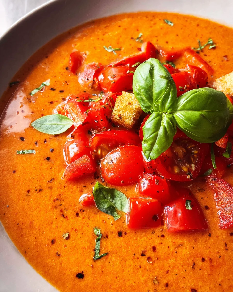 Tomaten-Paprika-Suppe