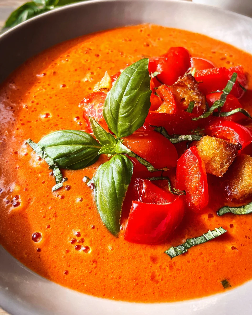 Tomaten-Paprika-Suppe