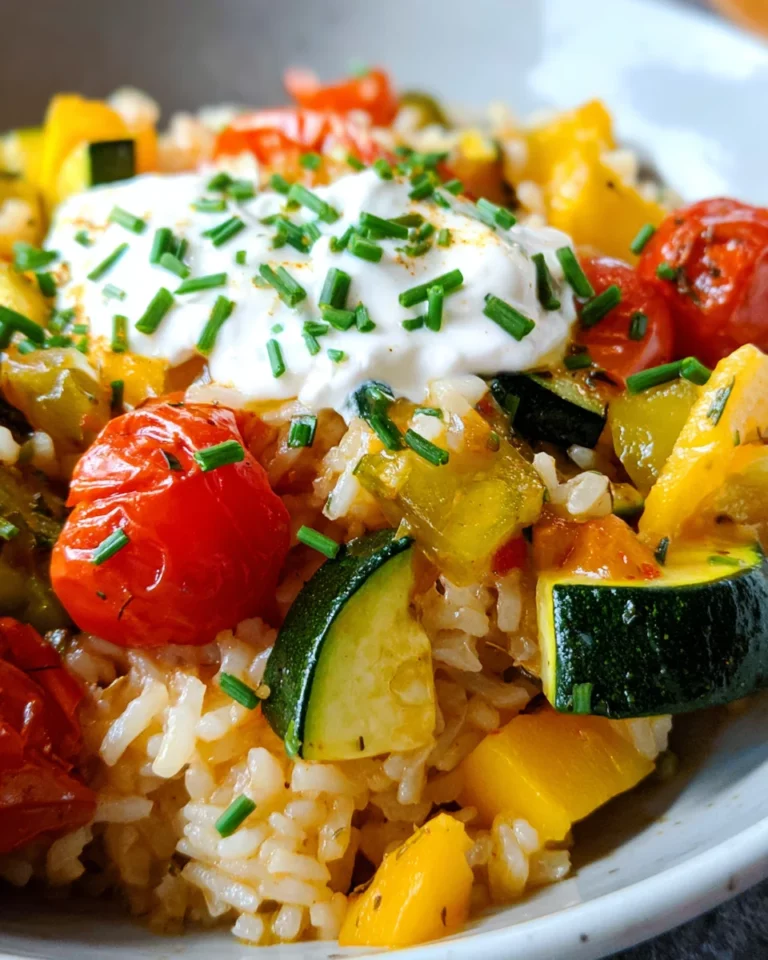 Vegetarische Reispfanne mit Gemüse