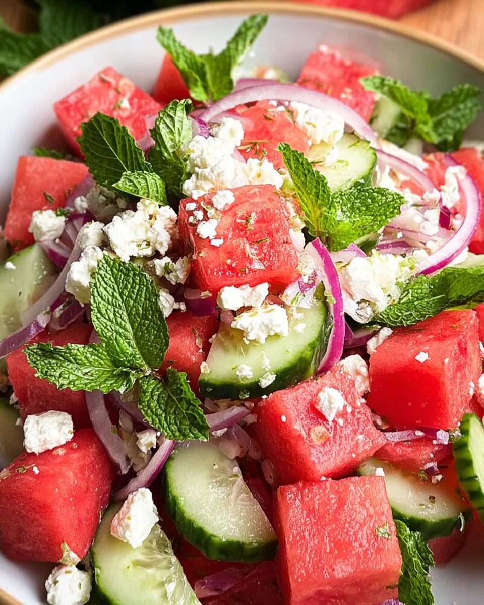 Wassermelonen-Feta-Salat