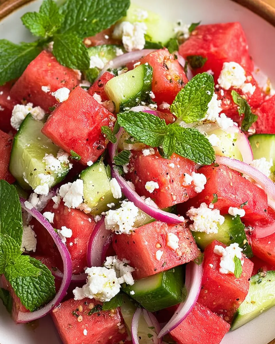 Wassermelonen-Feta-Salat
