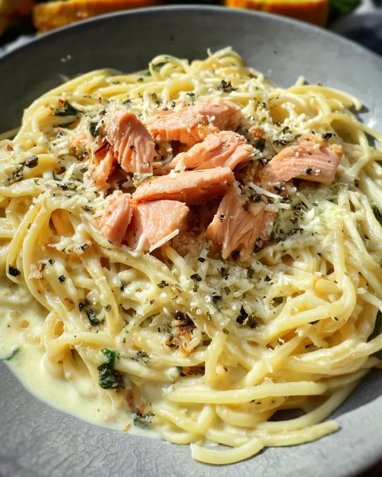 Zitronen Lachs Pasta