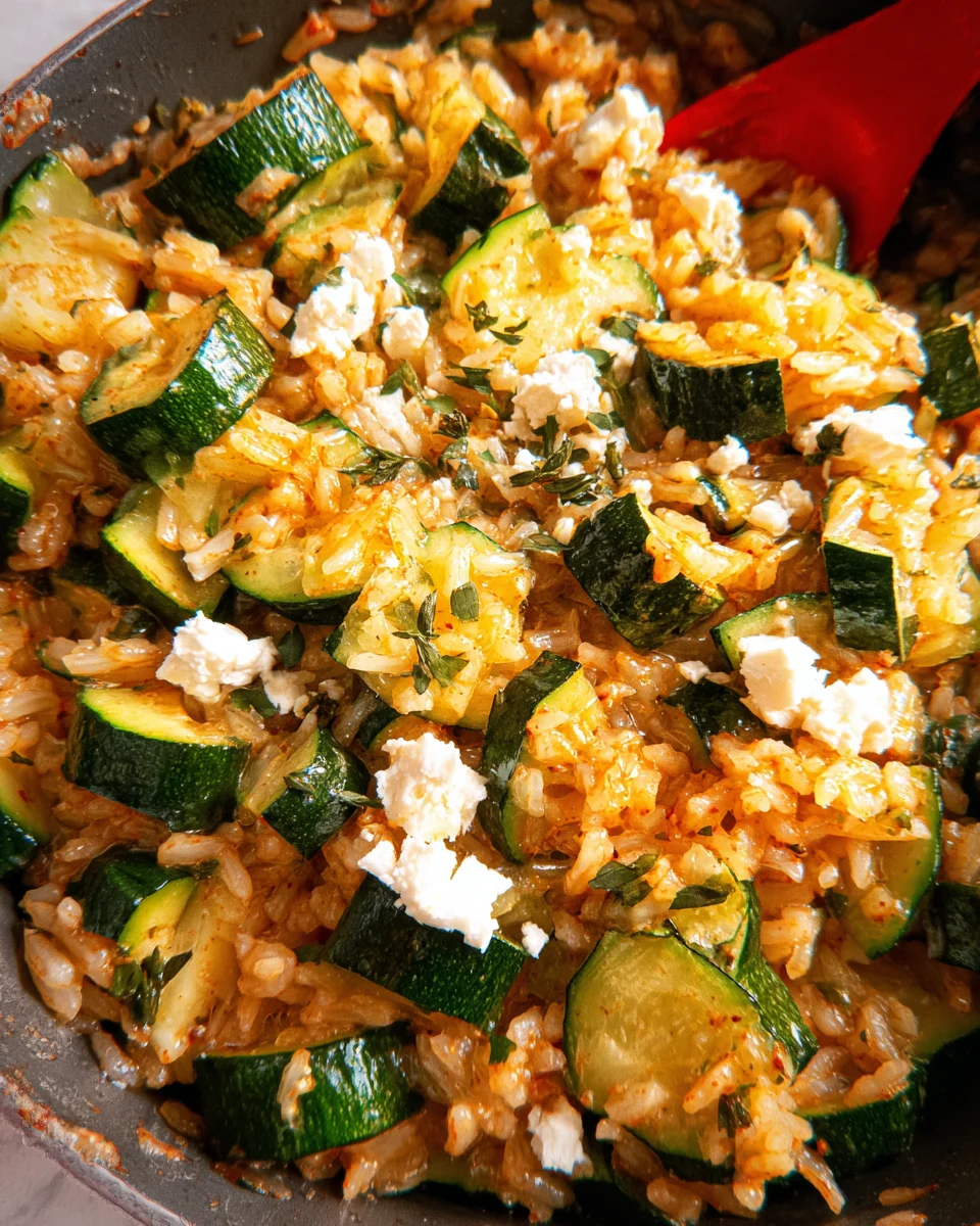 Zucchini Reis Pfanne - schnell & so lecker