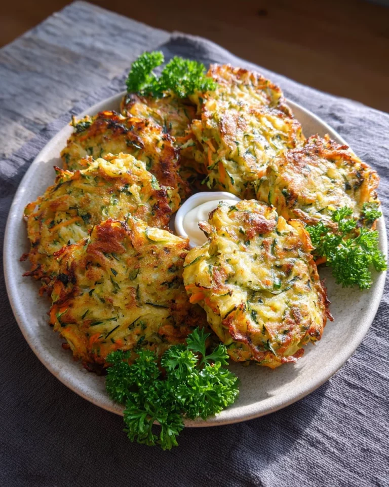 Zucchinipuffer aus dem Ofen