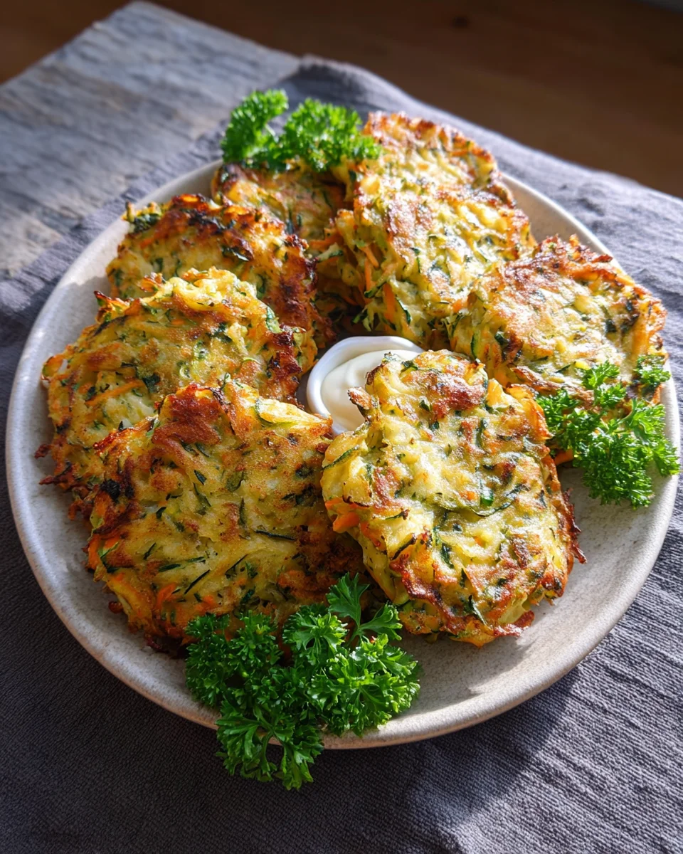 Zucchinipuffer aus dem Ofen