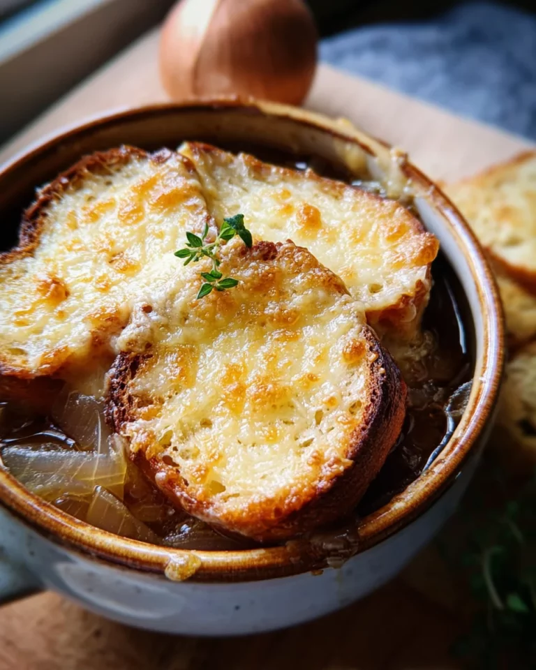 Zwiebelsuppe nach französischer Art