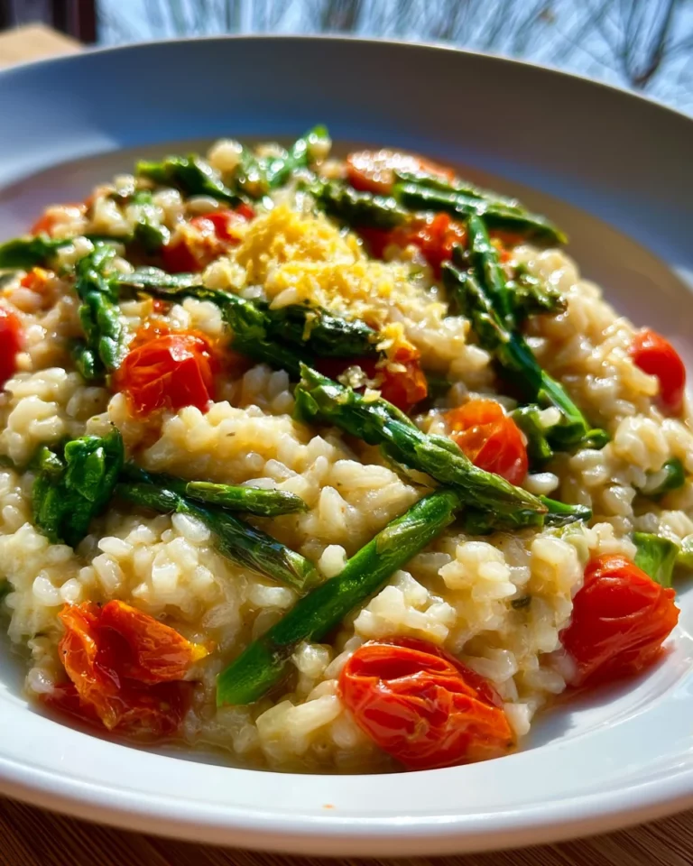 Aromatisch: Zitronen-Tomaten-Spargel Risotto Rezept leicht gemacht