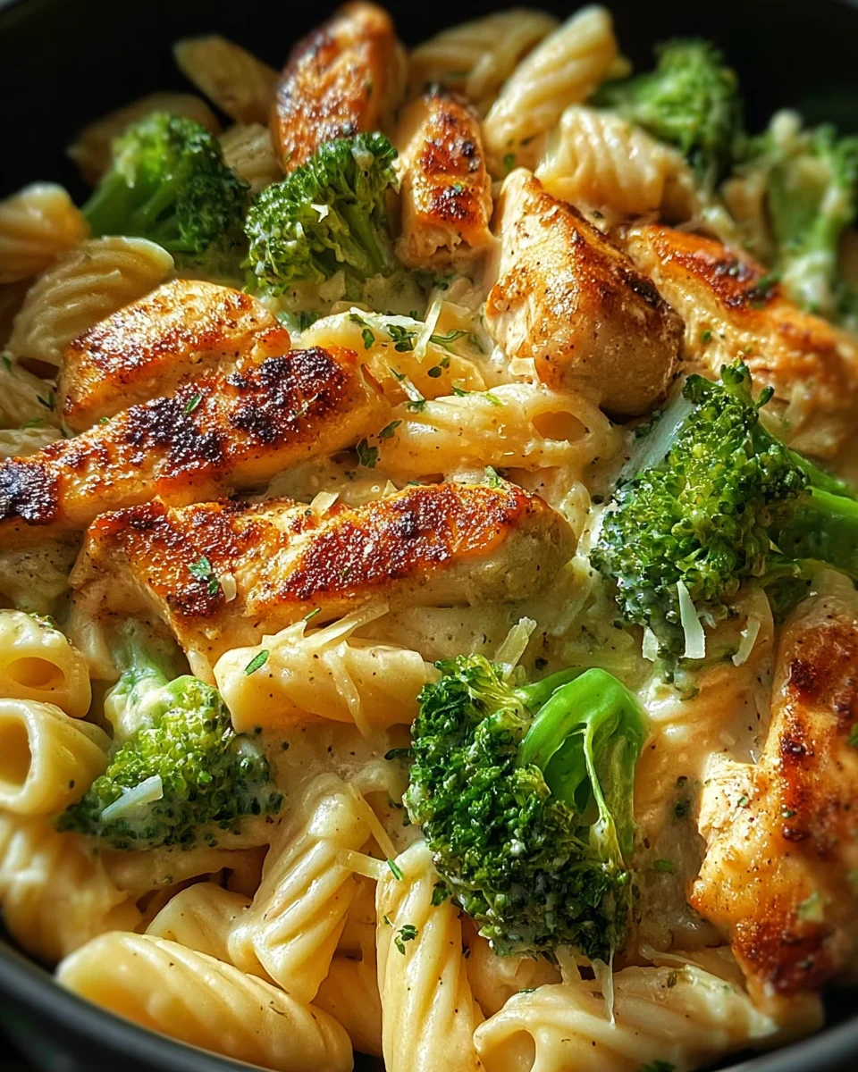 Hähnchen-Brokkoli-Pasta:
